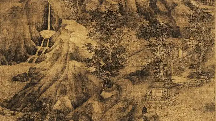 五代董源溪岸图赏析