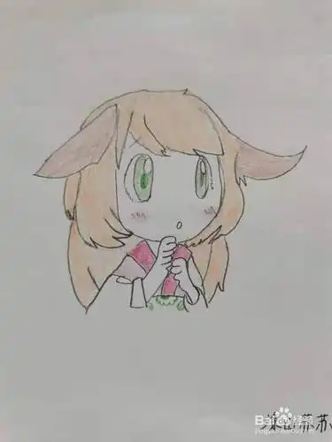 最后,涂上漂亮的颜色,涂山苏苏简笔画,你学会了吗?