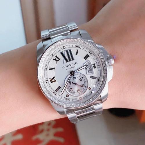 卡地亚卡历博 蓝气球 男士男表 自动机械腕 表径42mm精钢