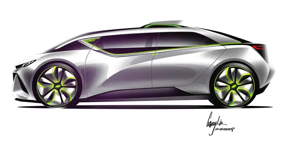 手绘汽车设计