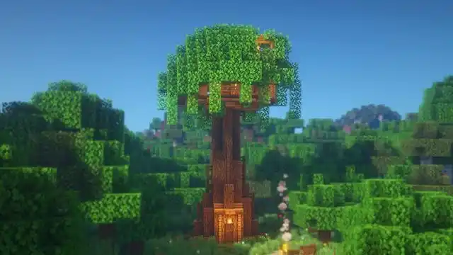 我的世界大神是如何住树的这十款精致树屋勾起你搬家的想法