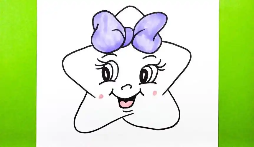 今天我们来画可爱的星星!