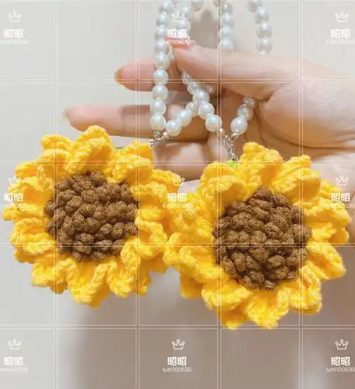 双层花瓣向日葵挂件