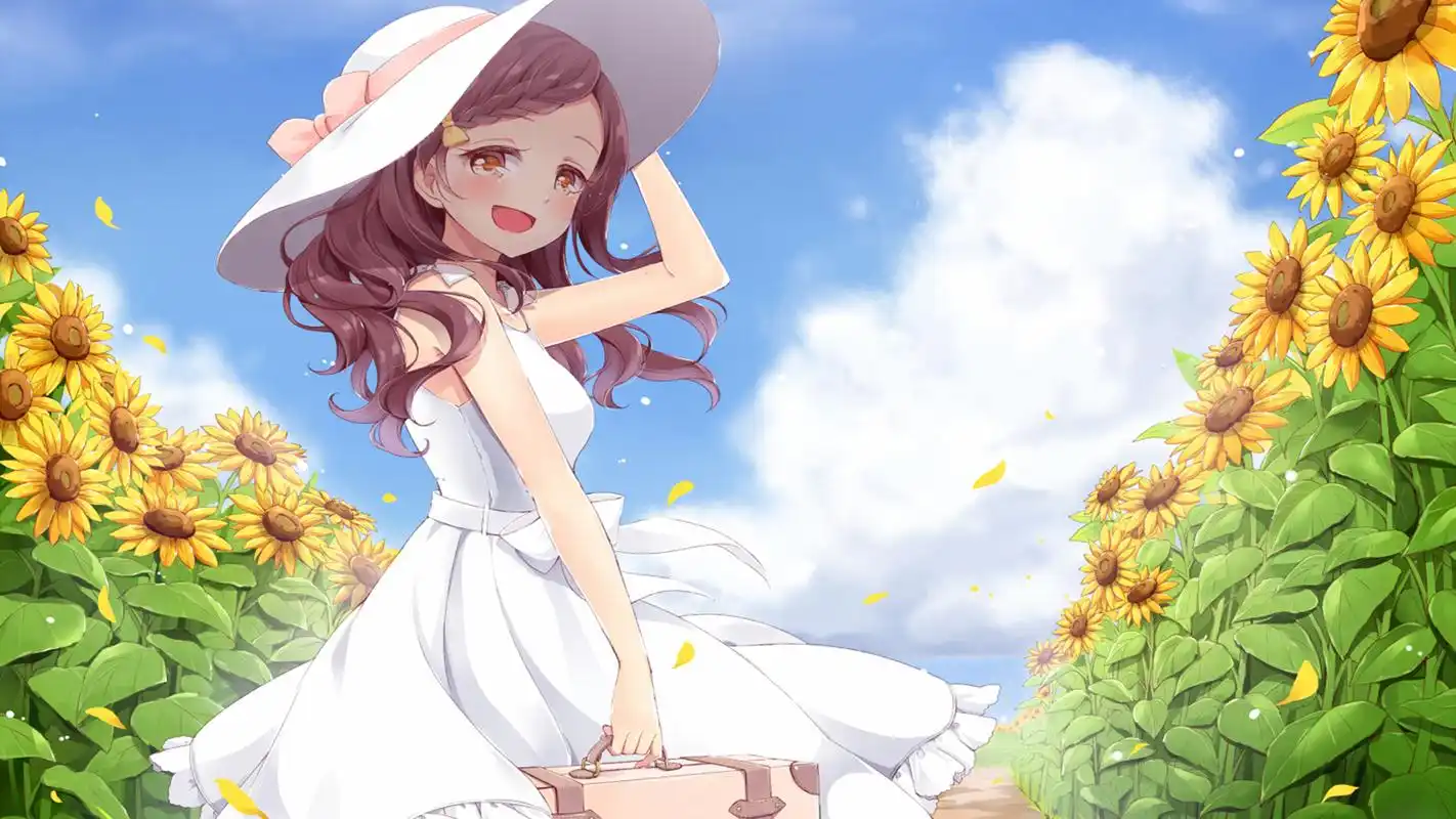 唯美动漫美女插画高清桌面壁纸-卡通动漫-手机壁纸下载-美桌网