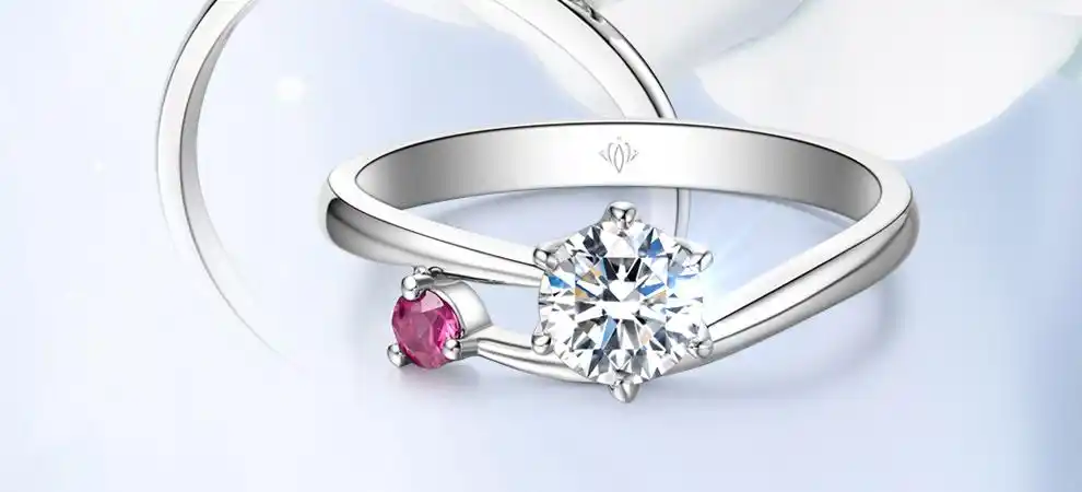 守护-一生所爱/pt950铂金 50分g色vs2净度3ex切工gia双证书