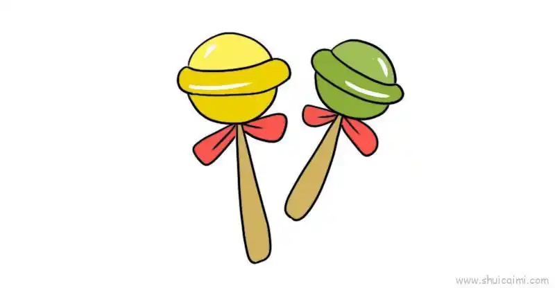 棒棒糖儿童画怎么画棒棒糖简笔画画法