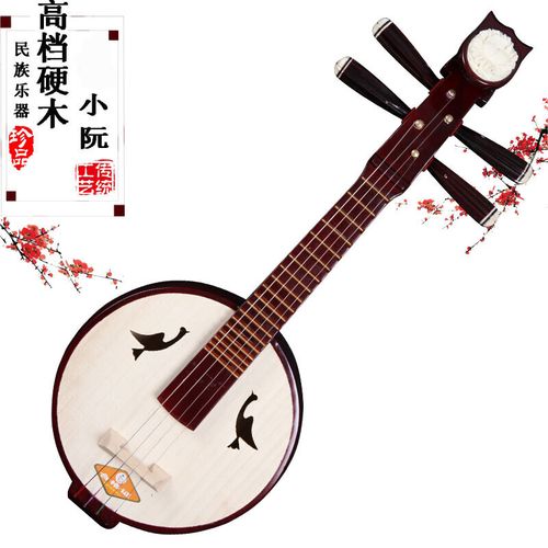 专业旗舰店高档硬木高音小阮初学演奏教学铜品乐器小阮送盒子