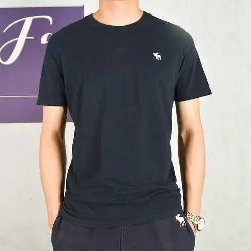 美国af男装时尚潮牌短袖t恤男经典小鹿标刺绣宽松休闲半袖上衣夏季