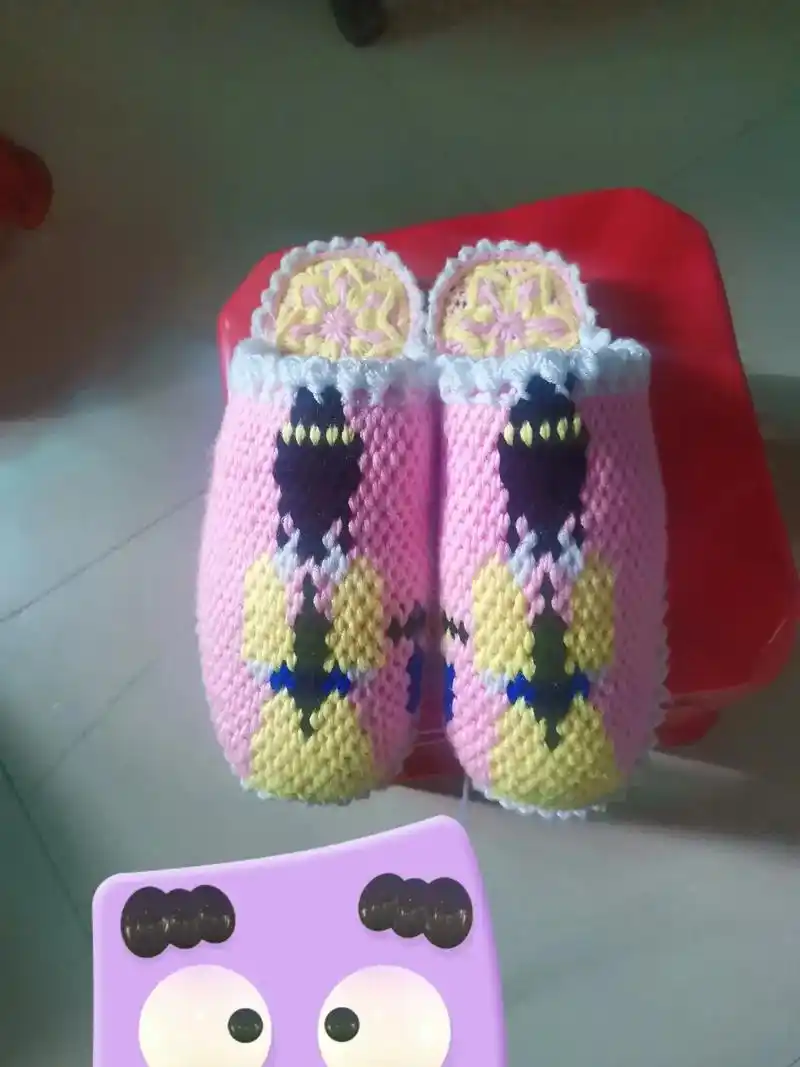 纯手工编织拖鞋 #手工拖鞋教程 #手工毛线拖鞋 #做拖鞋教 - 兑趑