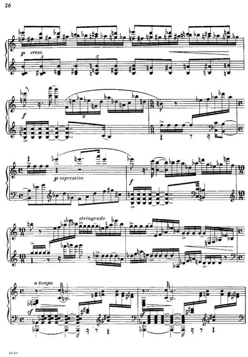 塞缪尔巴伯降e小调钢琴奏鸣曲op26v1