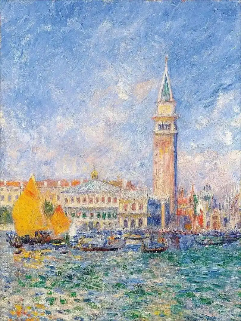 每日一画|名画鉴赏【威尼斯总督府】雷诺阿作品简介: 《威尼斯 - 抖音