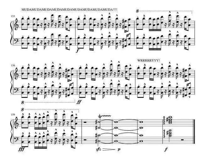 jo厨《jojo黄金之风》处刑曲《il vento doro jojo》五线谱简谱更新