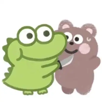 搞怪独特萌系超级有意思卡通小恐龙头像 萌系搞笑可爱绿色恐龙头_动漫