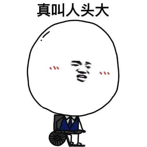 我的脑袋超级大,身体和脑袋比起来,就像火柴棍上插