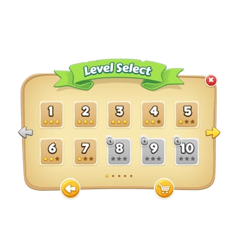 游戏关卡选项板