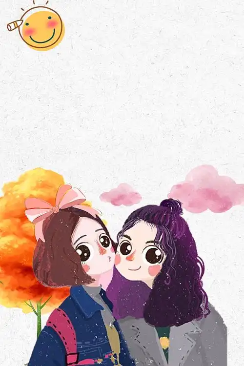 卡通插画风格闺蜜节海报psdjpg女鞋夏季促销海报背景素材psdjpg粉色