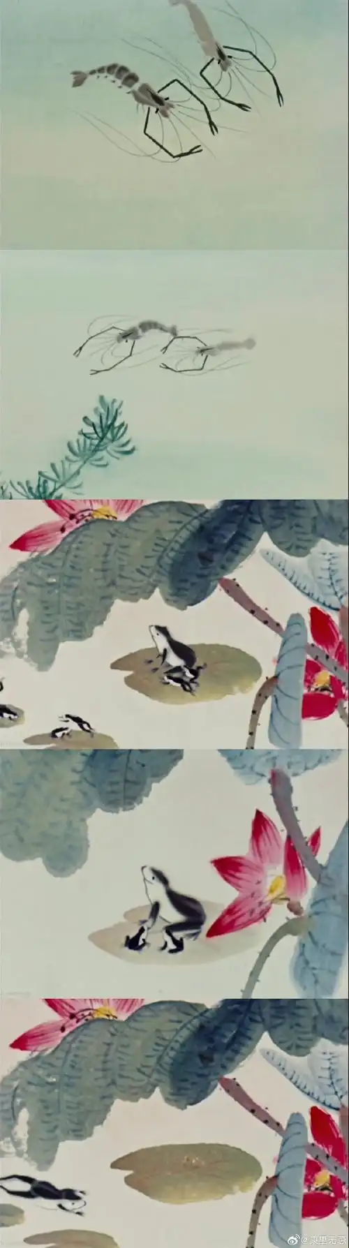 《小蝌蚪找妈妈》这个题材太适合水墨的表现形式了,每一帧都超美