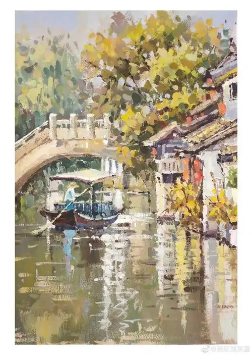 12张风景写生终于画完了,和临摹还有有点差距继续努力#色彩风景#风景