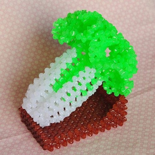 手工串珠diy饰品材料包成品 时尚家居摆件摆饰白菜富贵发财【15天内