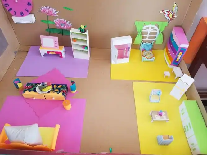 手工 纸盒做家具