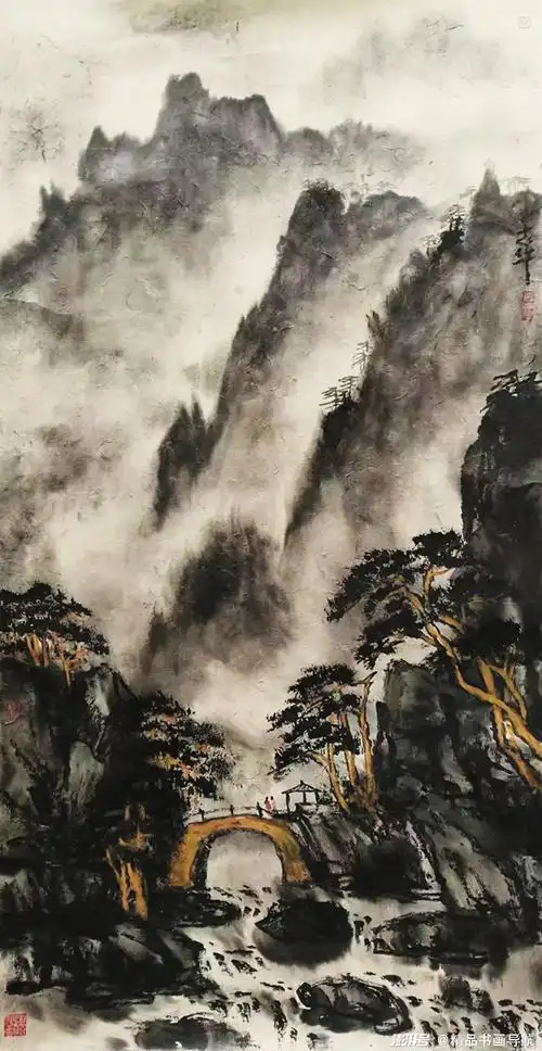 《黄山汤口140cm×73cm