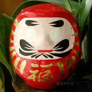 日本制造 上海现货 高崎开运达摩 诸愿成就摆件 许愿达摩