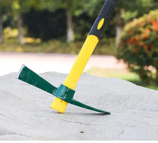 君诚(juncheng)十字镐工兵镐大小号洋镐两用挖笋专用锄头户外挖桩树根