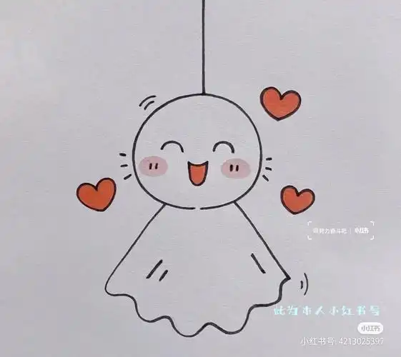 晴天娃娃简笔画