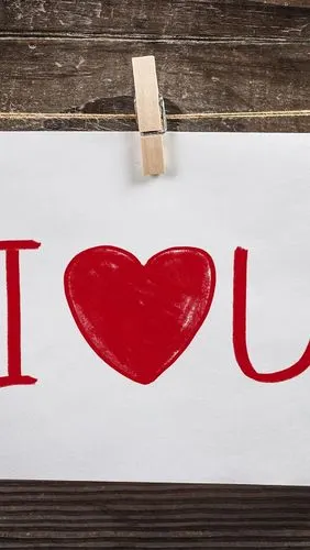 壁纸 我爱你,纸,爱的心,衣夹 3840x2160 uhd 4k 高清壁纸, 图片, 照片