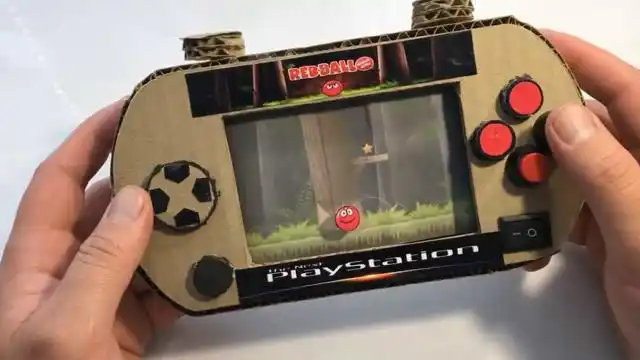 用纸板自制"psp游戏机",玩起来真带劲,看看他是怎么做的