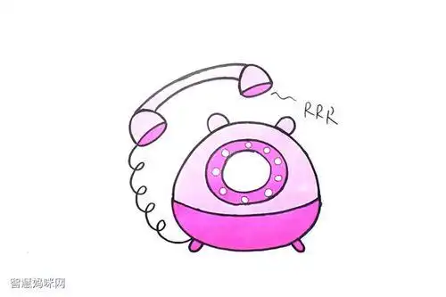 电话台怎么画简笔画