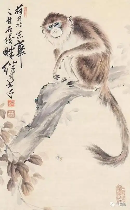 传统国画大师刘继卣佳作欣赏我喜欢猴子系列作品