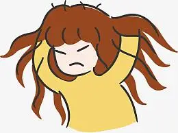 抓狂卡通小人矢量