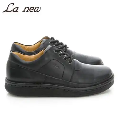 lanew舒适休闲鞋双密度pu弹性耐磨舒适系带牛皮男鞋2070180