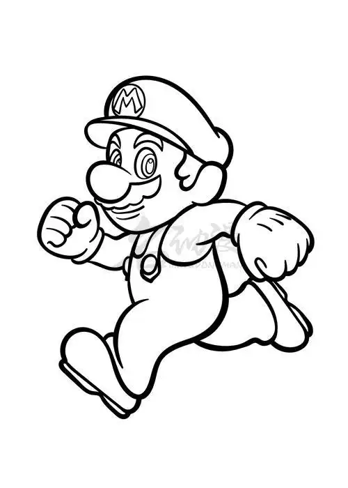 如何画超级马里奥