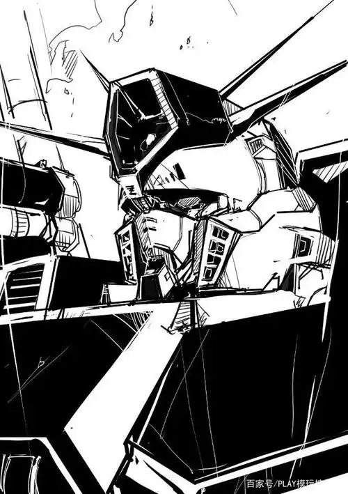 机动战士高达线稿风格插画合集,你们要的00高达来了