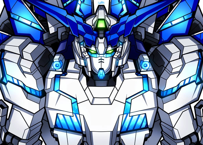 各款独角兽高达胸像插画大家喜欢哪张