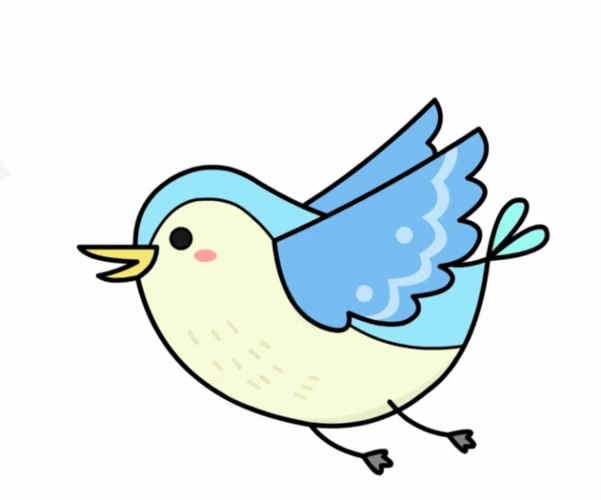 1分钟教你怎么画简单的小鸟简笔画,收藏越来哦