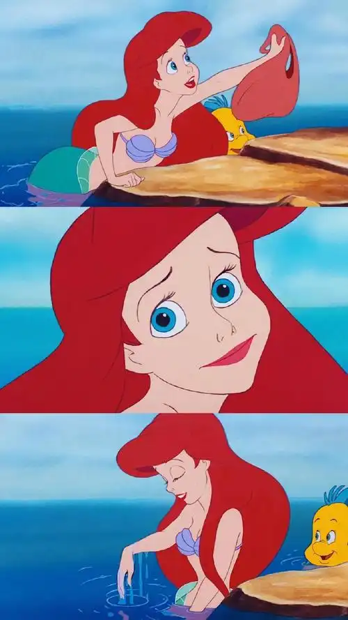迪士尼公主美人鱼拼接手机壁纸