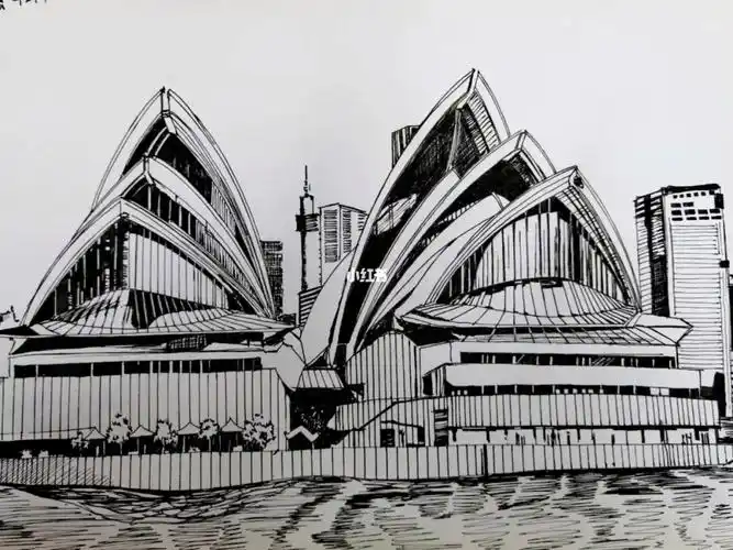 速写临摹临摹速写钢笔速写建筑钢笔画