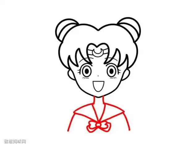 美少女战士动漫可爱简笔画