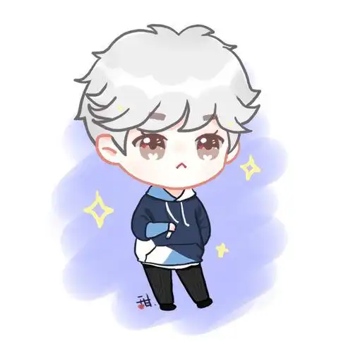 q版范丞丞之银毛小可爱