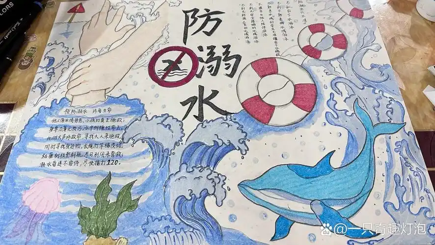 防溺水手抄报