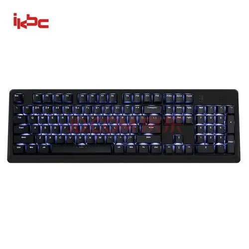 ikbc r310 104键 cherry轴 樱桃轴 背光 游戏键盘 机械键盘 黑色 红轴