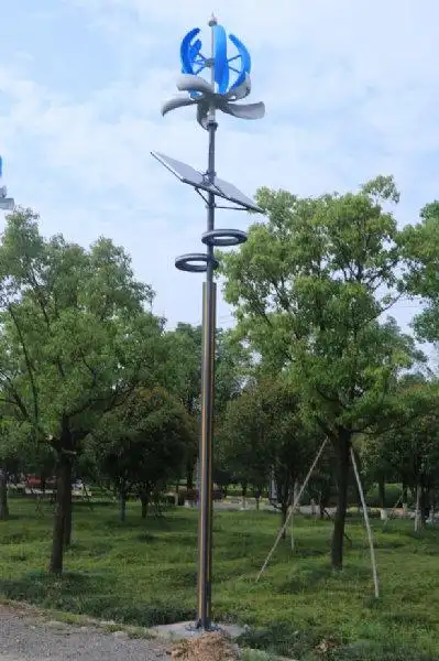 两向旋转风光互补路灯双圆环灯