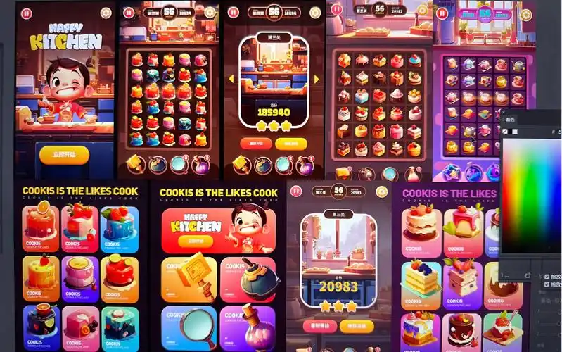 消消乐h5小游戏界面设计