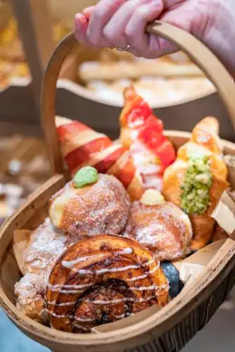 西式面包摆盘展示 美食