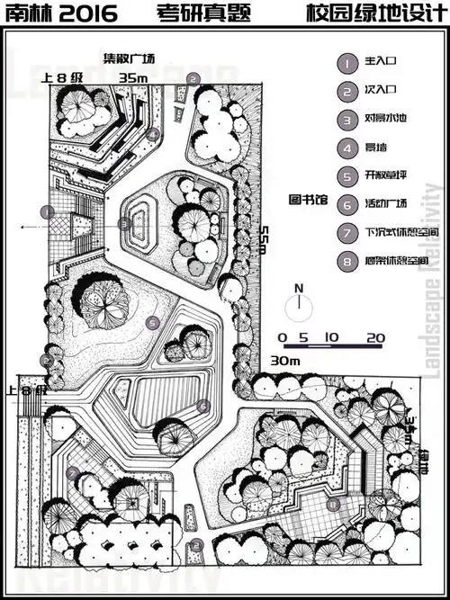 南林2016经典小场地—校园绿地设计