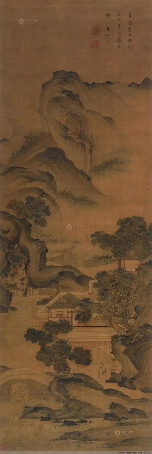 吕焕成清山水人物作品欣赏