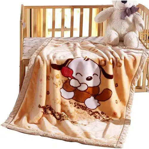 儿童毛毯双层加厚冬季珊瑚绒办公室午睡毯盖腿毯宝宝婴儿小毯子